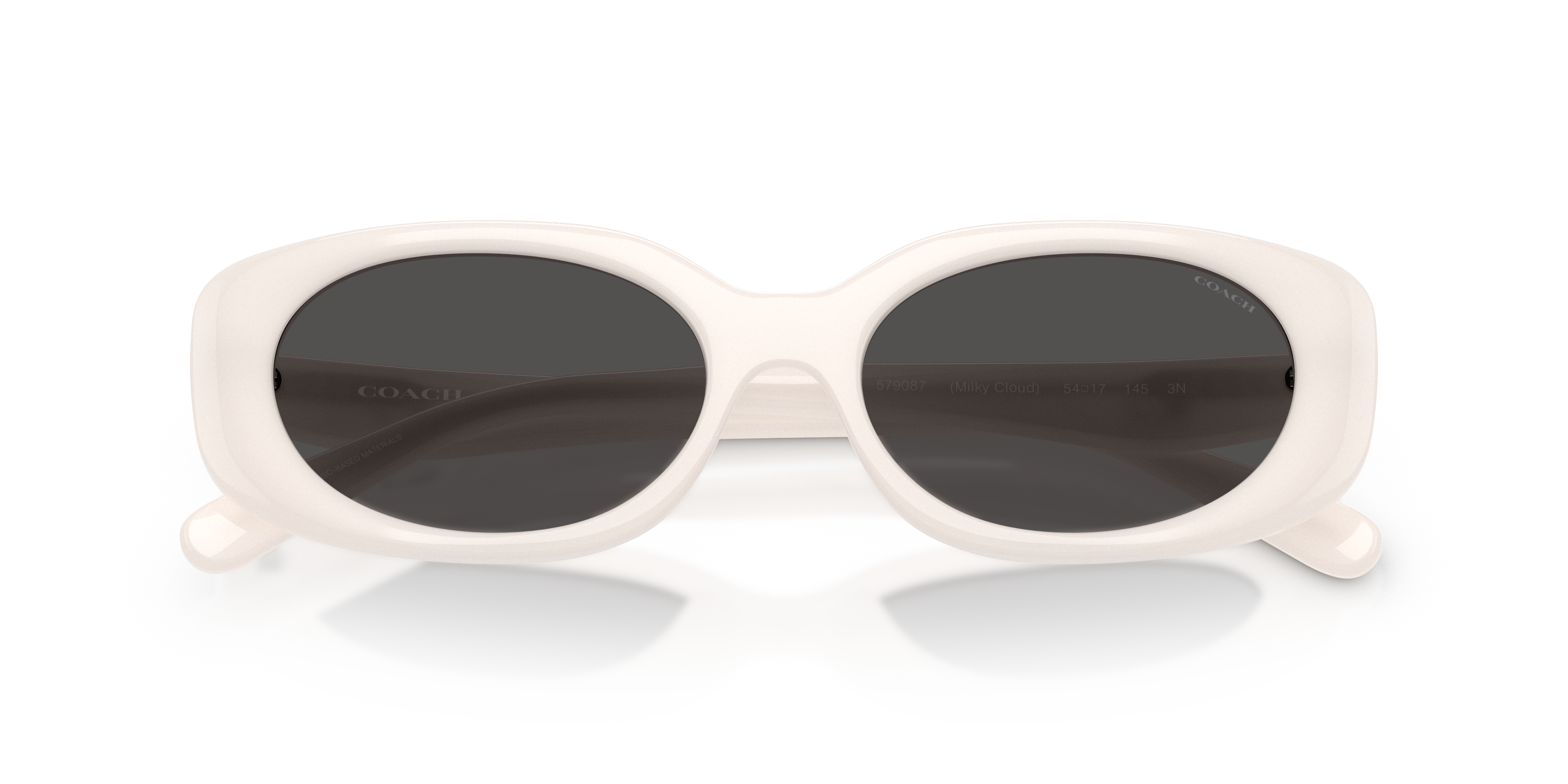 Coach HC8443D CBY84 Oval Sunglasses - Milky Cloud