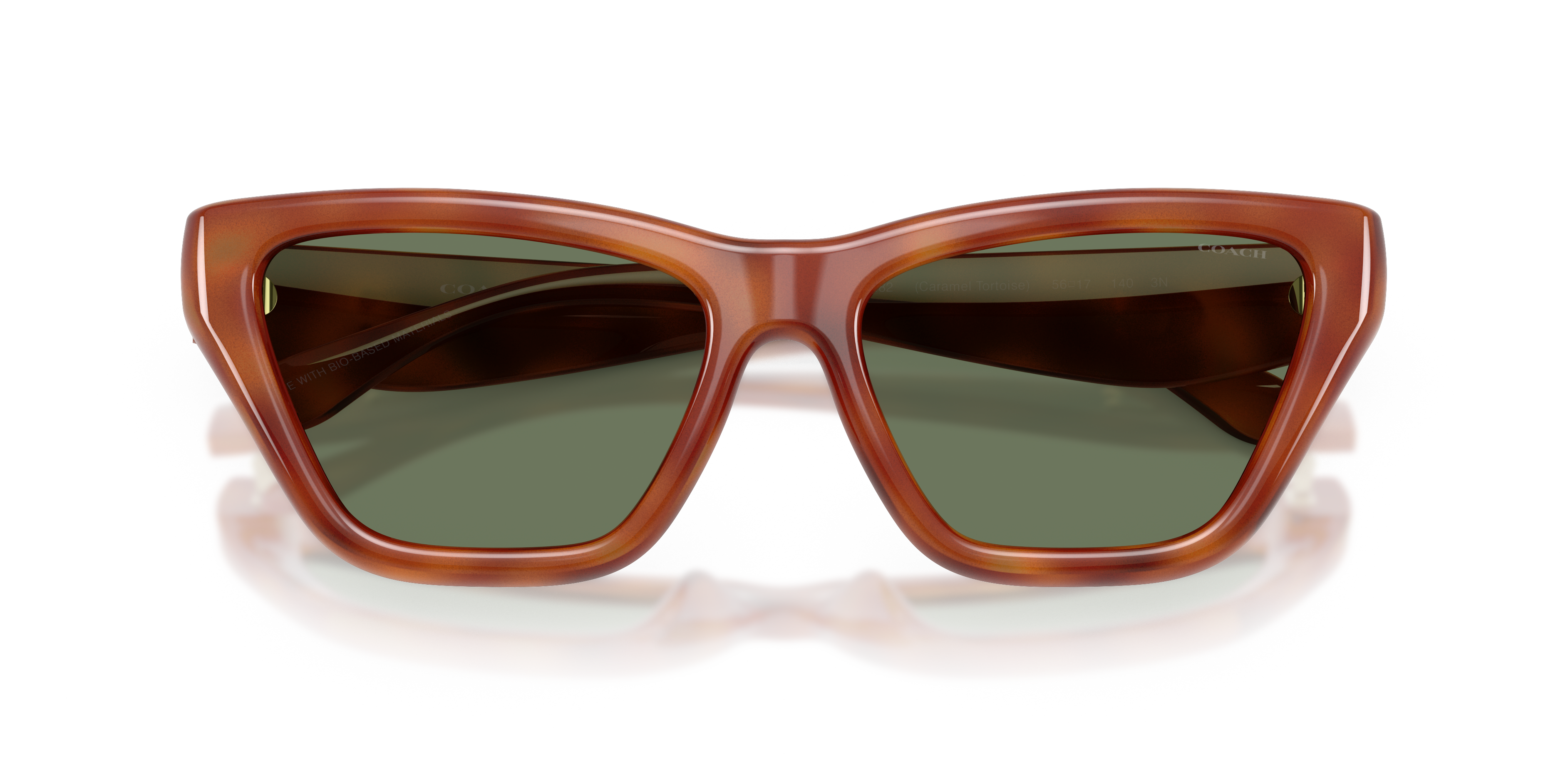 Coach HC8449U CDP33 Cat Eye Sunglasses - Caramel Tortoise