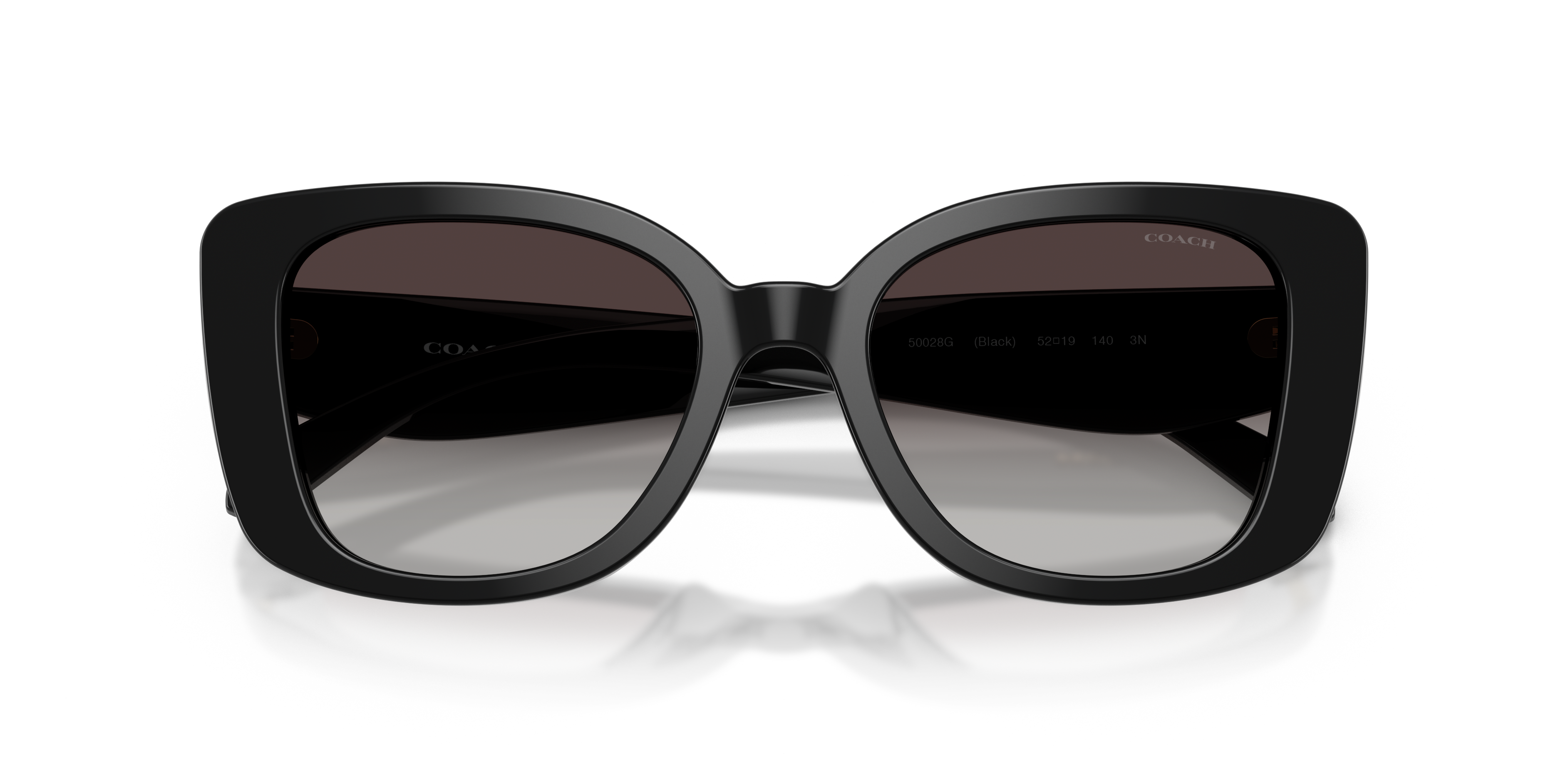 Coach HC8450U CDP48 Square Sunglasses - Black