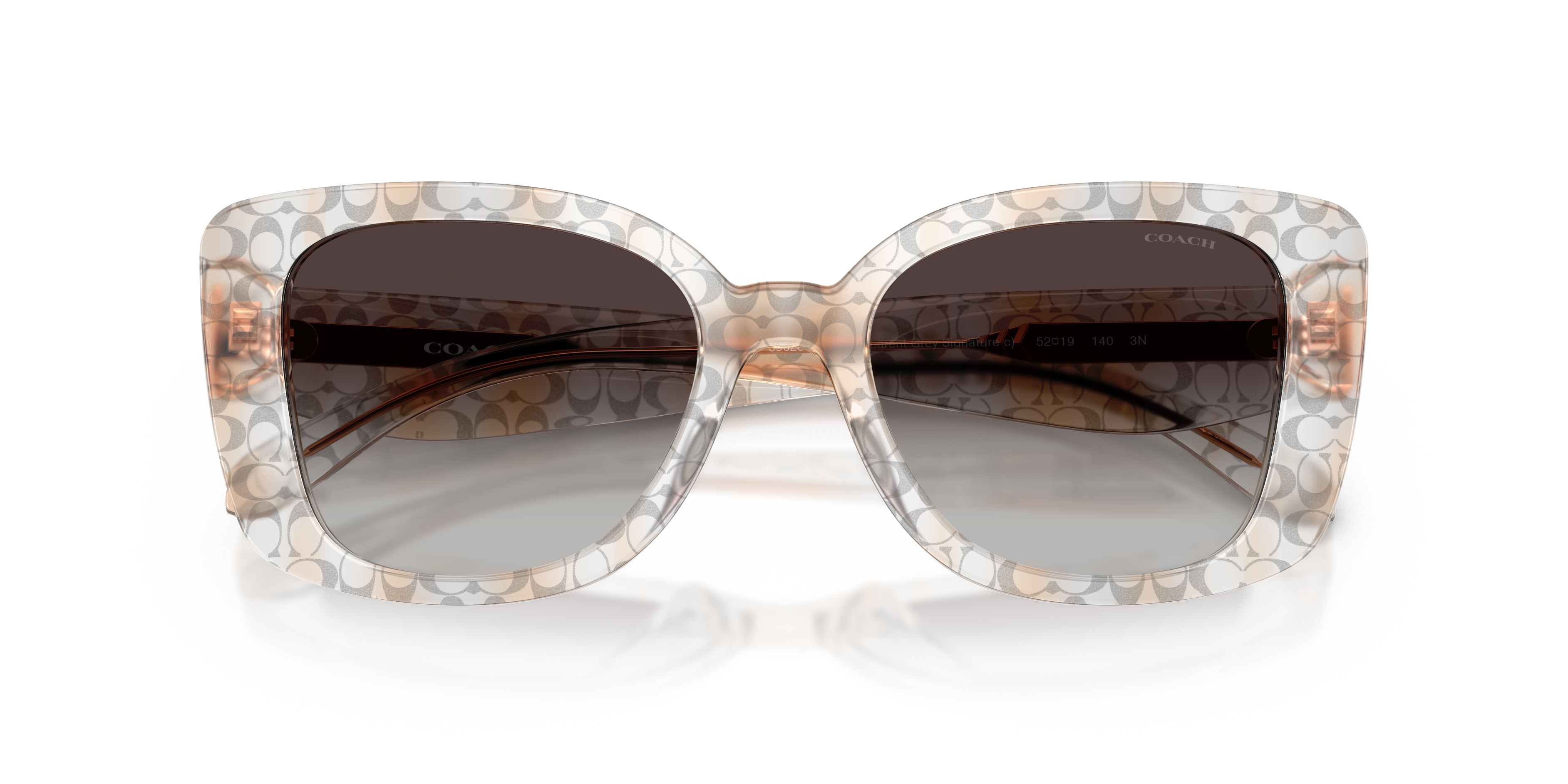 Coach HC8450U CDP48 Square Sunglasses - Grey