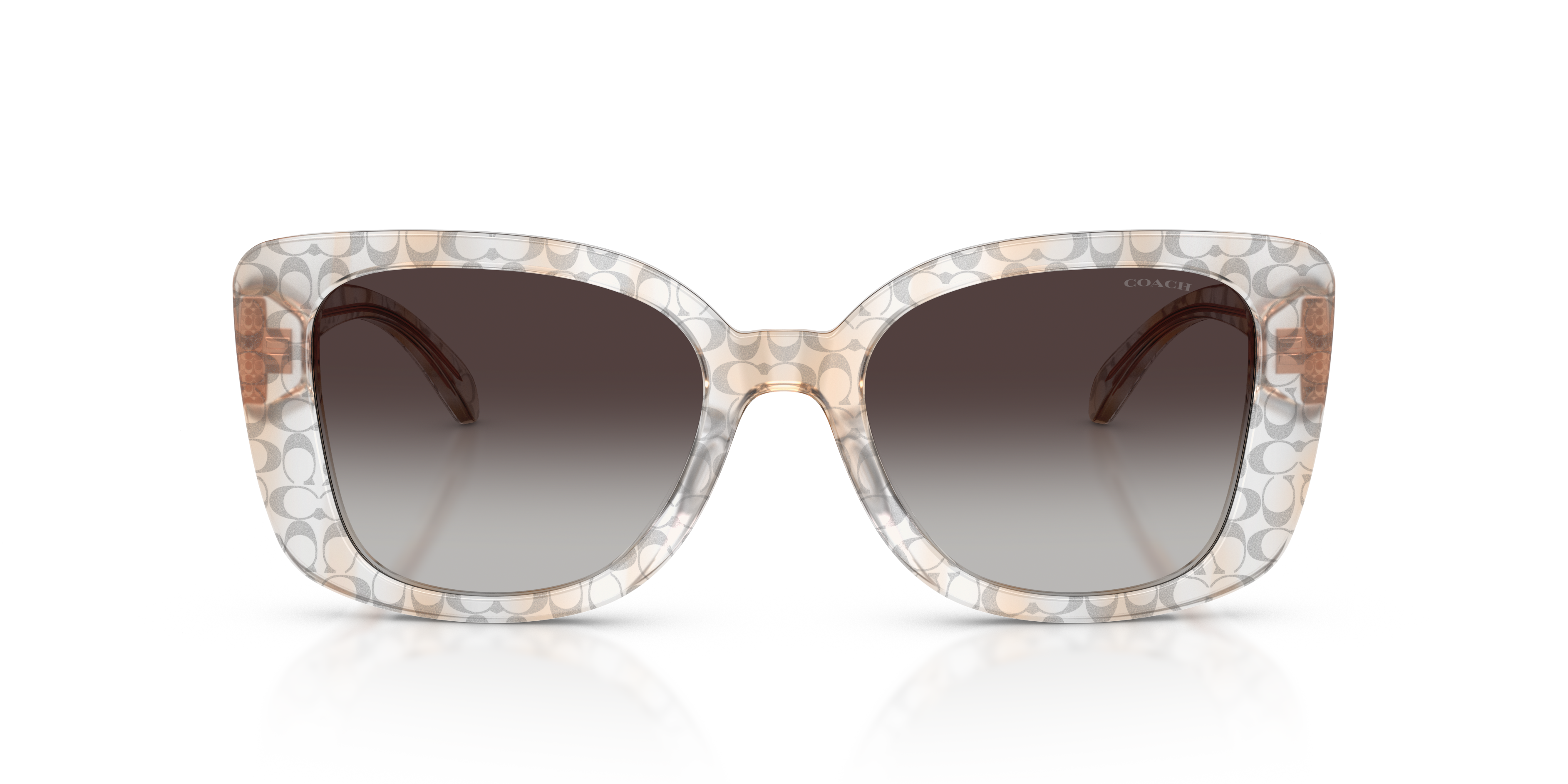 Coach HC8450U CDP48 Square Sunglasses - Black
