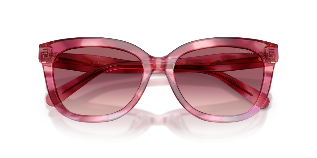 Coach HC8453U CDP53 Square Sunglasses - Purple Cosmo Tortoise