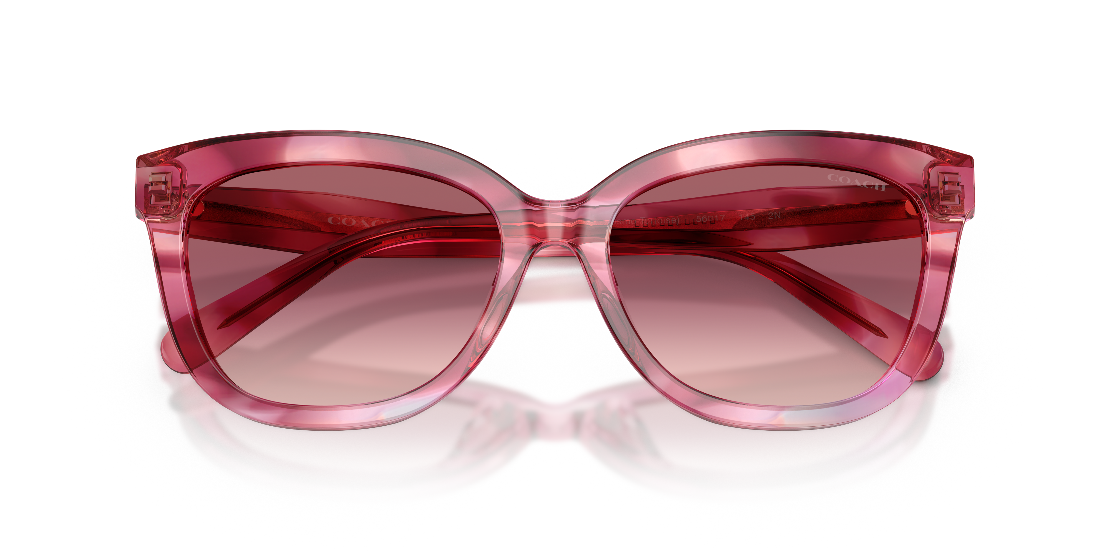 Coach HC8453U CDP53 Square Sunglasses - Walnut Tortoise